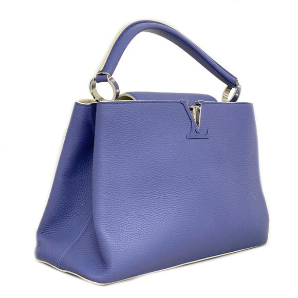 LOUIS VUITTON Handbag Capucines MM Light Blue Ladies - Picture 2 of 10